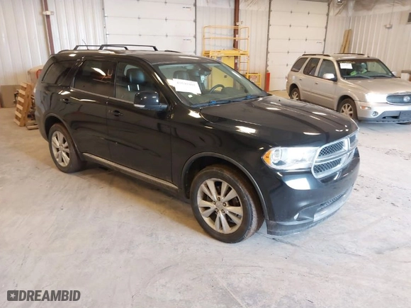 2012 Dodge Durango Crew with VIN 1C4SDJDT9CC181111, listed as a IAAI auction lot 41691801 with 124,846 mi miles. Bid and sale history available at carsss.com. Image 1.