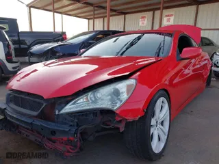 2010 Hyundai Genesis Coupe Premium with VIN KMHHT6KD6AU030624, listed as a IAAI auction lot 41093182 with 1 mi miles. Bid and sale history available at carsss.com. Image 6.
