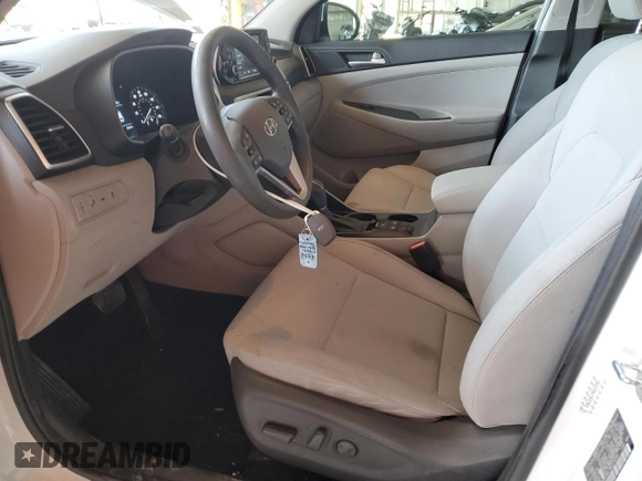 2021 Hyundai Tucson SEL с VIN KM8J33AL7MU315345, выставлен на аукционе Copart как лот 59000025 с пробегом 43 664 миль миль и Списание • Salvage title. История ставок и продаж доступна на DreamBid. Изображение 7.