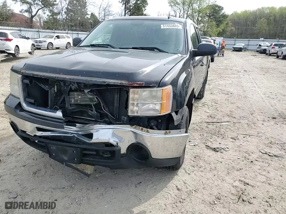 2011 GMC Sierra 1500 SLE with VIN 1GTR2VE32BZ401646, listed as a Copart auction lot 51455665 with 223,566 mi miles and Salvage Title. Bid and sale history available at carsss.com. Image 10.