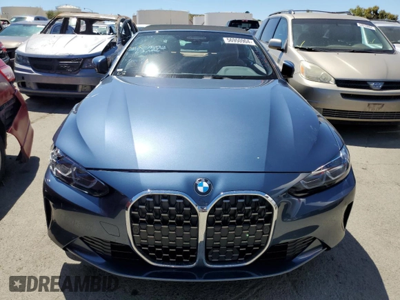 2023 BMW 4 Series 430i with VIN WBA23AT06PCM73232, listed as a Copart auction lot 56950904 with 8,567 mi miles and Salvage Title. Bid and sale history available at carsss.com. Image 5.