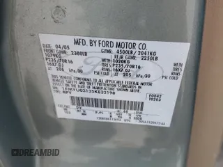 2005 Ford Escape XLT with VIN 1FMYU03135KE33198, listed as a Copart auction lot 75321764 with 169,733 mi miles and Salvage Title. Bid and sale history available at carsss.com. Image 13.