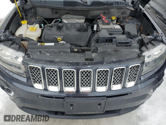 2015 Jeep Compass Latitude with VIN 1C4NJDEB2FD293082, listed as a Copart auction lot 45030955 with 147,275 mi miles and Salvage Title. Bid and sale history available at carsss.com. Image 12.