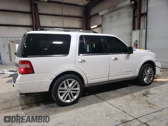 2016 Ford Expedition Platinum z VIN 1FMJU1MT2GEF54362, wystawiony jako Copart lot #42194005 z przebiegiem 140 798 mil mil oraz Szkoda całkowita • Salvage title. Historia ofert i sprzedaży dostępna na DreamBid. Obrazek 3.