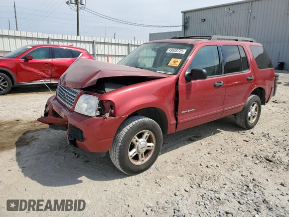 2005 Ford Explorer XLT with VIN 1FMZU63KX5UC02058, listed as a Copart auction lot 49928725 with Not provided miles and Salvage title. Bid and sale history available at DreamBid. Image 1.