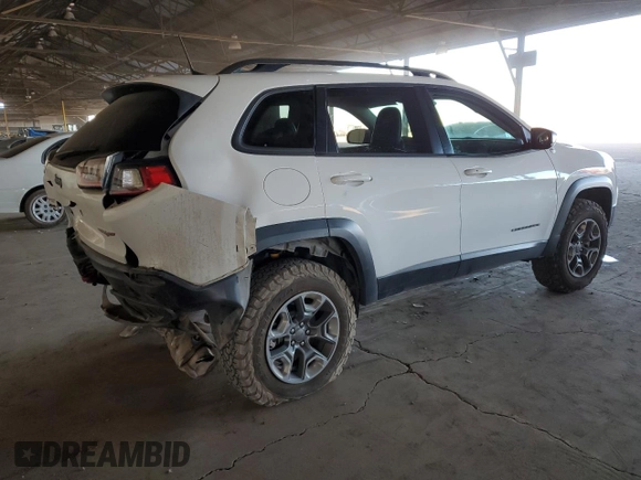 2019 Jeep Cherokee Trailhawk Elite with VIN 1C4PJMBX0KD314515, listed as a Copart auction lot 86926364 with 89,422 mi miles and Salvage Title. Bid and sale history available at carsss.com. Image 3.