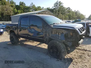 2012 Nissan Titan SV with VIN 1N6BA0EC0CN316317, listed as a Copart auction lot 57576905 with 113,323 mi miles and Salvage title. Bid and sale history available at DreamBid. Image 4.