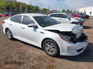 2018 Kia Optima LX with VIN KNAGT4L36J5206153, listed as a IAAI auction lot 42241942 with 72,453 mi miles and . Bid and sale history available at DreamBid. Image 1.