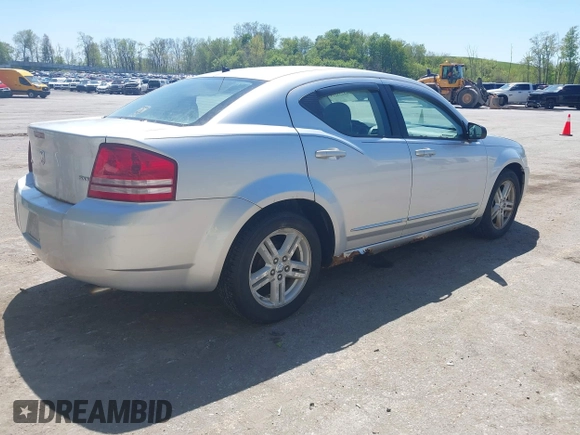 2008 Dodge Avenger SXT with VIN 1B3LC56K08N660467, listed as a IAAI auction lot 42223218 with 125,281 mi miles and . Bid and sale history available at DreamBid. Image 4.