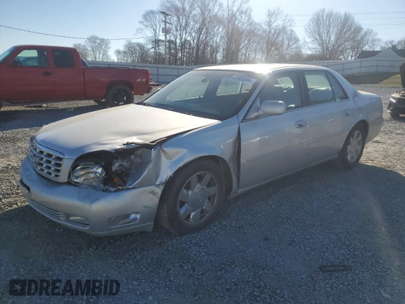 2002 Cadillac DeVille DTS with VIN 1G6KF57922U124813, listed as a Copart auction lot 87055984 with 94,769 mi miles and Salvage Title. Bid and sale history available at carsss.com. Image 1.