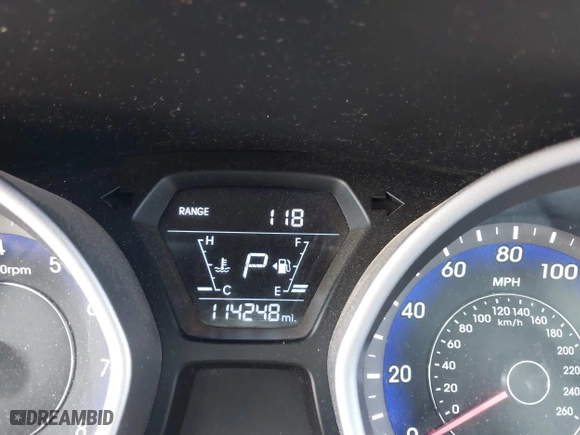 2016 Hyundai Elantra Value Edition with VIN KMHDH4AE3GU642397, listed as a IAAI auction lot 41588990 with 114,248 mi miles. Bid and sale history available at carsss.com. Image 16.