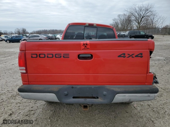 2000 Dodge Dakota Sport with VIN 1B7GG22N1YS504247, listed as a Copart auction lot 84148404 with 0 mi miles and Salvage Title. Bid and sale history available at carsss.com. Image 6.