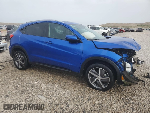 2021 Honda HR-V EX with VIN 3CZRU6H52MM744470, listed as a Copart auction lot 50653725 with 91,615 mi miles and Salvage Title. Bid and sale history available at carsss.com. Image 4.