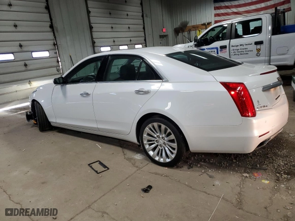 2015 Cadillac CTS Sedan Luxury AWD with VIN 1G6AX5SX8F0117862, listed as a Copart auction lot 50394875 with 74,696 mi miles and Clean Title. Bid and sale history available at carsss.com. Image 2.
