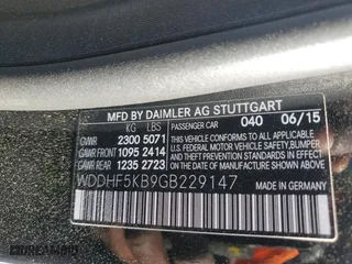 2016 Mercedes-Benz E-Class E 350 Sport with VIN WDDHF5KB9GB229147, listed as a Copart auction lot 49842195 with 49,389 mi miles and Clean Title. Bid and sale history available at carsss.com. Image 12.