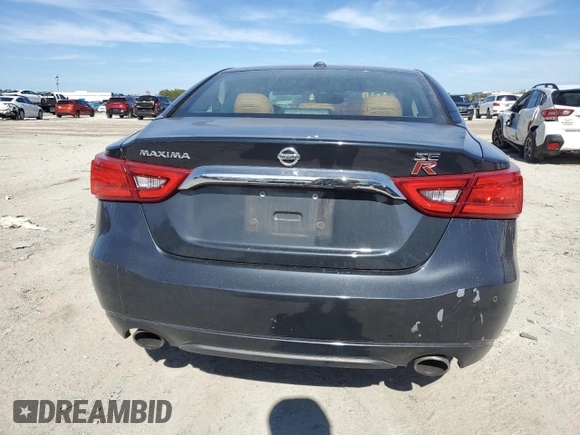 2017 Nissan Maxima S with VIN 1N4AA6AP3HC412977, listed as a Copart auction lot 42873835 with 57,232 mi miles and Salvage Title. Bid and sale history available at DreamBid. Image 6.