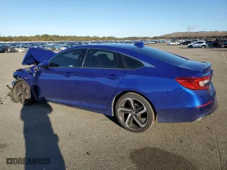 2020 Honda Accord Sedan Sport with VIN 1HGCV1F32LA127113, listed as a Copart auction lot 45515805 with 0 mi miles and Salvage Title. Bid and sale history available at carsss.com. Image 2.