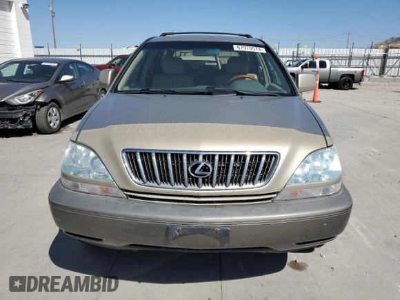 2001 Lexus RX 300 with VIN JTJHF10U010198376, listed as a Copart auction lot 67970574 with 216,969 mi miles and Clean Title. Bid and sale history available at carsss.com. Image 5.