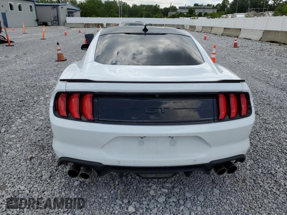 2022 Ford Mustang GT with VIN 1FA6P8CF3N5141701, listed as a Copart auction lot 58627475 with 45,348 mi miles and Salvage title. Bid and sale history available at DreamBid. Image 6.