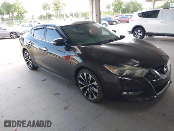 2016 Nissan Maxima SV with VIN 1N4AA6AP5GC413563, listed as a IAAI auction lot 42196144 with 209,711 mi miles and . Bid and sale history available at DreamBid. Image 1.