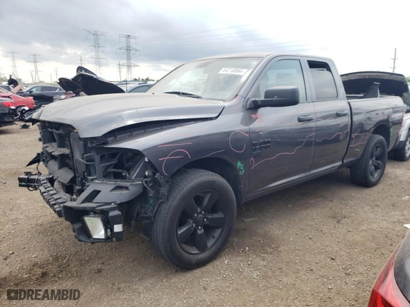 2019 Ram 1500 Classic Express with VIN 1C6RR7FG8KS612682, listed as a Copart auction lot 64210064 with 88,467 mi miles and Salvage Title. Bid and sale history available at carsss.com. Image 1.
