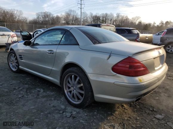 2004 Mercedes-Benz SL-Class with VIN WDBSK75F94F078884, listed as a Copart auction lot 85495054 with 0 mi miles and Salvage Title. Bid and sale history available at carsss.com. Image 2.