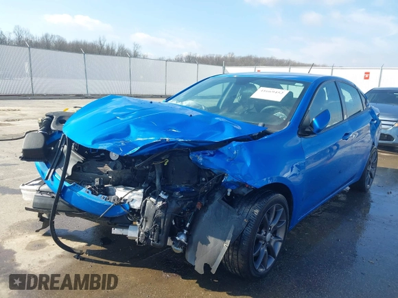 2016 Dodge Dart SE with VIN 1C3CDFAA9GD533547, listed as a IAAI auction lot 41669452 with 1 mi miles. Bid and sale history available at carsss.com. Image 6.