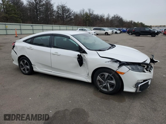 2019 Honda Civic Sedan LX with VIN 2HGFC2F6XKH517718, listed as a Copart auction lot 87000454 with 85,650 mi miles and Non Repairable. Bid and sale history available at carsss.com. Image 4.