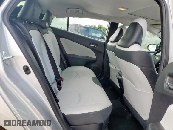 2019 Toyota Prius L Eco z VIN JTDKARFU1K3087896, wystawiony jako Copart lot #58654995 z przebiegiem 41 603 mil mil oraz Szkoda całkowita • Salvage title. Historia ofert i sprzedaży dostępna na DreamBid. Obrazek 10.