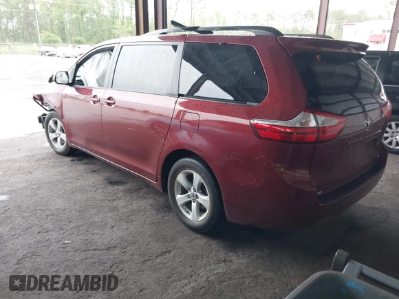 2016 Toyota Sienna LE AAS with VIN 5TDKK3DC0GS760526, listed as a IAAI auction lot 42424888 with 102,036 mi miles and . Bid and sale history available at DreamBid. Image 3.