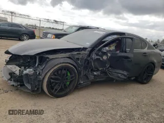 2016 Lexus GS F with VIN JTHBP1BL8GA001255, listed as a Copart auction lot 74519214 with 0 mi miles and Salvage Title. Bid and sale history available at carsss.com. Image 1.
