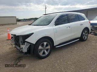 2015 Acura MDX with VIN 5FRYD3H27FB012931, listed as a Copart auction lot 55147415 with 64,904 mi miles and Salvage title. Bid and sale history available at DreamBid. Image 1.