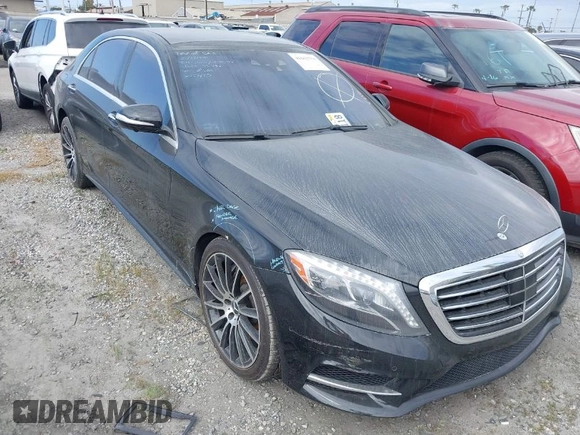 2015 Mercedes-Benz S-Class S 550 with VIN WDDUG8CB5FA133287, listed as a IAAI auction lot 41652775 with 55,788 mi miles. Bid and sale history available at carsss.com. Image 1.