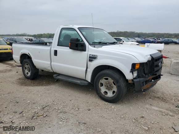 2008 Ford Super Duty F-350 SRW XL with VIN 1FTSF30518EA69735, listed as a Copart auction lot 53904375 with 244,787 mi miles and Clean Title. Bid and sale history available at carsss.com. Image 4.