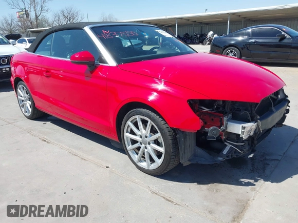 2016 Audi A3 2.0T Premium Plus with VIN WAU38LFF1G1014252, listed as a IAAI auction lot 41837550 with 71,757 mi miles. Bid and sale history available at carsss.com. Image 1.