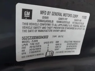 2006 Saturn VUE z VIN 5GZCZ33D86S843832, wystawiony jako IAAI lot #41552626 z przebiegiem 170 569 mil mil oraz . Historia ofert i sprzedaży dostępna na DreamBid. Obrazek 9.