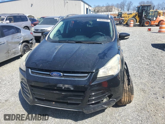 2016 Ford Escape Titanium with VIN 1FMCU9J98GUA77653, listed as a Copart auction lot 49594515 with 186,002 mi miles and Salvage Title. Bid and sale history available at DreamBid. Image 5.