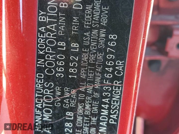 2015 Kia Rio LX with VIN KNADM4A33F6469768, listed as a Copart auction lot 49306355 with 196,870 mi miles and Salvage Title. Bid and sale history available at carsss.com. Image 15.