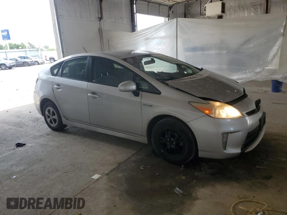 2012 Toyota Prius One with VIN JTDKN3DU7C1590009, listed as a Copart auction lot 57789535 with 105,928 mi miles and Salvage title. Bid and sale history available at DreamBid. Image 4.
