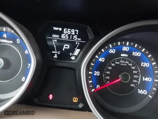 2013 Hyundai Elantra GLS PZEV with VIN KMHDH4AE8DU496607, listed as a IAAI auction lot 41432760 with 165,115 mi miles. Bid and sale history available at carsss.com. Image 15.