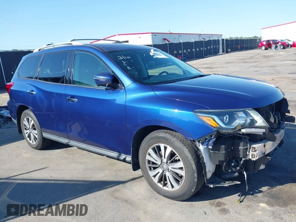 2017 Nissan Pathfinder S with VIN 5N1DR2MN3HC654053, listed as a IAAI auction lot 42059336 with 114,253 mi miles and . Bid and sale history available at DreamBid. Image 1.