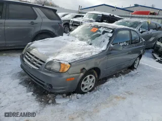 2005 Hyundai Accent GLS with VIN KMHCG35CX5U323836, listed as a Copart auction lot 45794965 with 0 mi miles and Clean Title. Bid and sale history available at carsss.com. Image 1.
