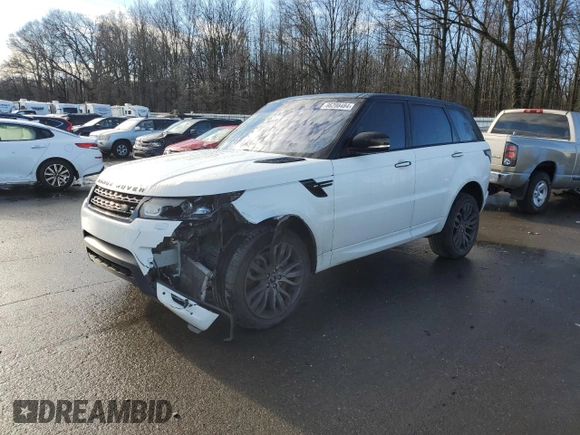 2016 Land Rover Range Rover Sport HSE with VIN SALWS2VF4GA561828, listed as a Copart auction lot 86288484 with 124,065 mi miles and Salvage title. Bid and sale history available at DreamBid. Image 1.