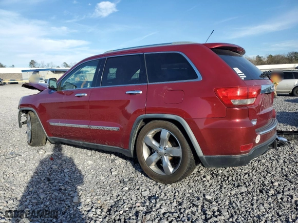 2012 Jeep Grand Cherokee Overland with VIN 1C4RJFCG1CC113295, listed as a Copart auction lot 49785785 with 0 mi miles and Salvage Title. Bid and sale history available at carsss.com. Image 2.
