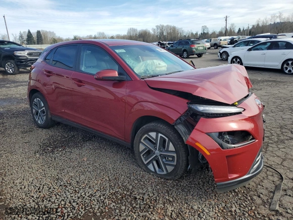 2023 Hyundai Kona Electric SEL with VIN KM8K33AG3PU189335, listed as a Copart auction lot 47173415 with 41,104 mi miles and Non Repairable. Bid and sale history available at carsss.com. Image 4.