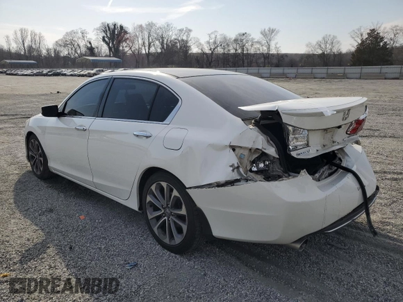 2015 Honda Accord Sport with VIN 1HGCR2F55FA060443, listed as a Copart auction lot 49102055 with 217,414 mi miles and Salvage Title. Bid and sale history available at DreamBid. Image 2.