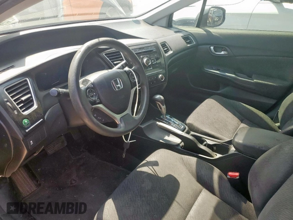 2013 Honda Civic LX z VIN 2HGFB2F50DH502593, wystawiony jako Copart lot #58256345 z przebiegiem 178 975 mil mil oraz Szkoda całkowita • Salvage title. Historia ofert i sprzedaży dostępna na DreamBid. Obrazek 7.