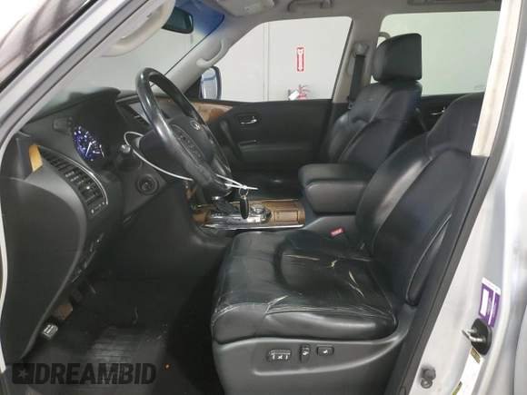2011 Infiniti QX56 7-passenger with VIN JN8AZ2NE3B9005965, listed as a Copart auction lot 79526624 with 169,888 mi miles and Salvage Title. Bid and sale history available at carsss.com. Image 7.