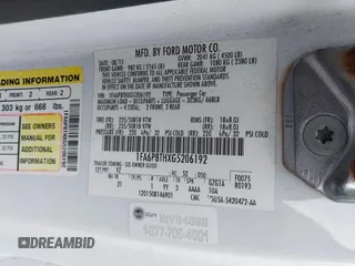 2016 Ford Mustang EcoBoost with VIN 1FA6P8THXG5206192, listed as a IAAI auction lot 42397412 with 117,656 mi miles and . Bid and sale history available at DreamBid. Image 9.