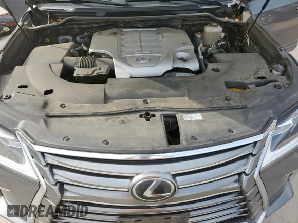 2017 Lexus LX 570 with VIN JTJHY7AX6H4237898, listed as a Copart auction lot 61805495 with 97,598 mi miles and Salvage title. Bid and sale history available at DreamBid. Image 12.